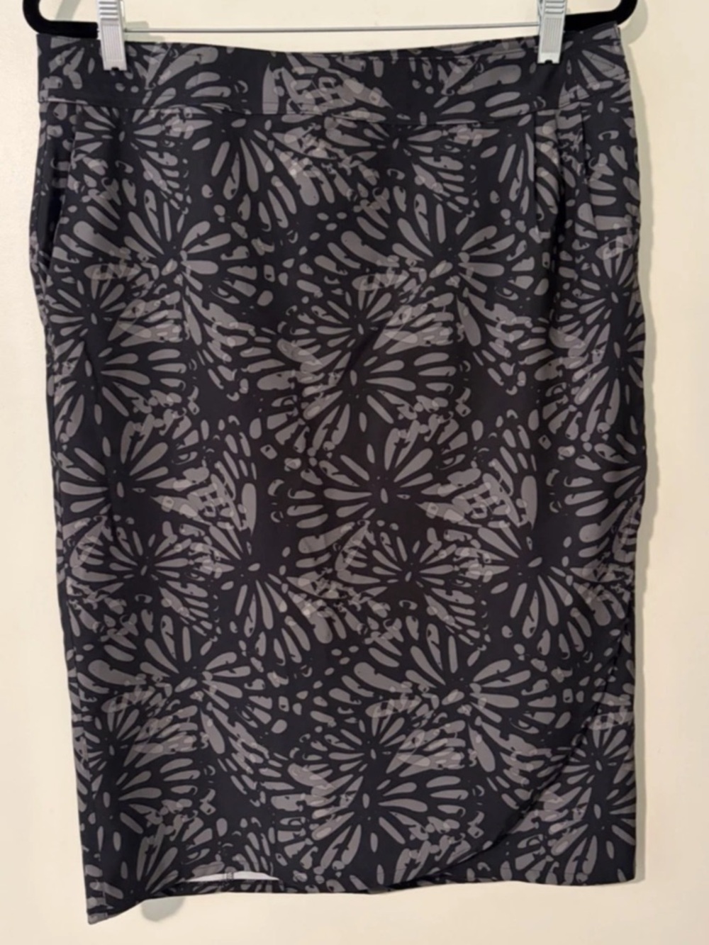 RipSkirt SHIBORI CHARCOAL cover up wrap skirt length 3 women’s size Large - Picture 6 of 13